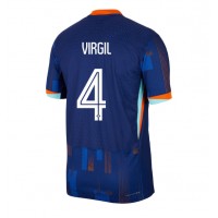 Camiseta Países Bajos Virgil van Dijk #4 Visitante Equipación Eurocopa 2024 manga corta